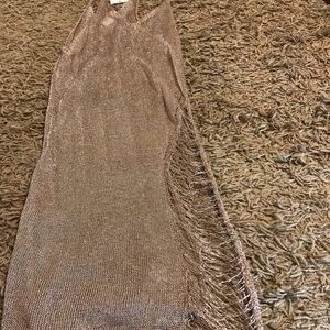 This champagne see through dress